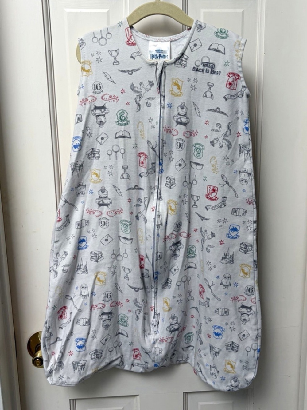 Harry Potter HALO Wearable Blanket Sleep Sack 100% Cotton Medium TOG 0.5